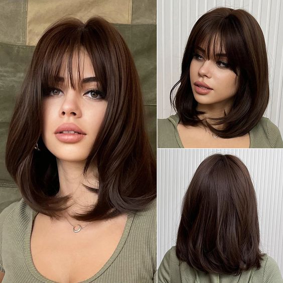 8 Most Universal Medium-Length Haircuts with Bangs