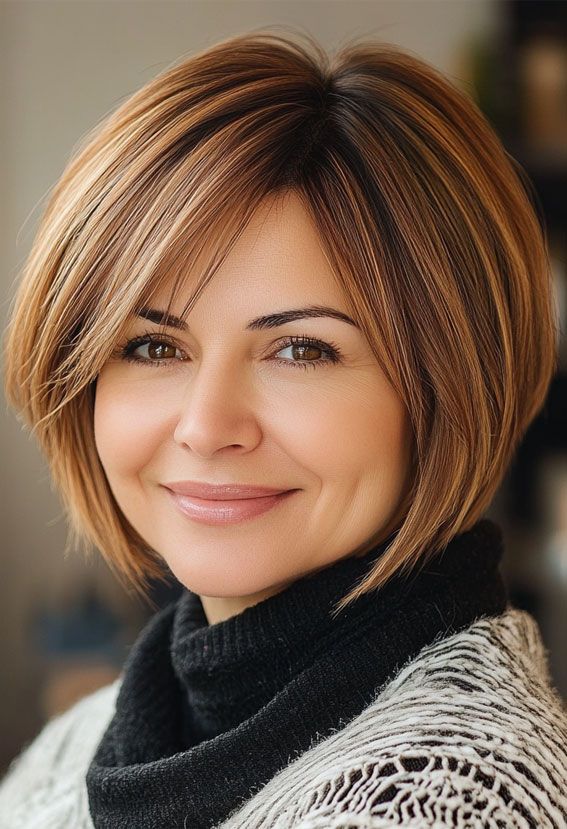 20+ Pretty and Practical Medium Bob Hairstyles